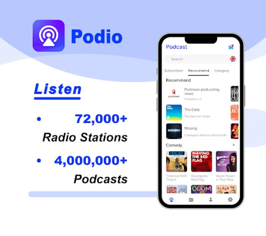 Podcasts Player, Play Radio FM for Android: A World of Audio