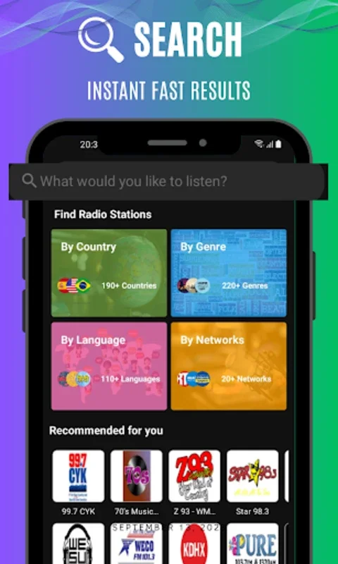 FM Radio : AM, FM, Radio Tuner for Android - Unlimited Free Radio Stations