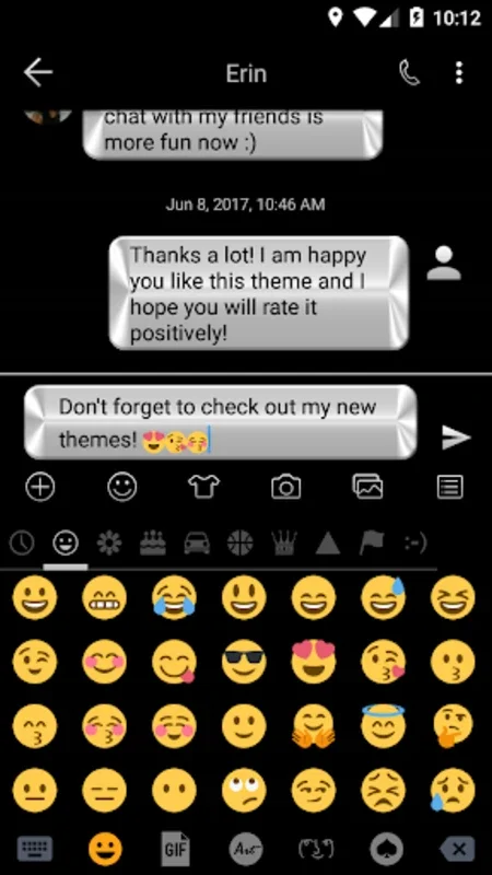 SMS Messages Metallic Silver for Android - Enhance Your Messaging