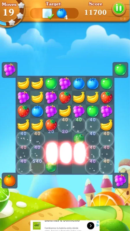 Fruits Bomb for Android - Challenging Match-Three Game