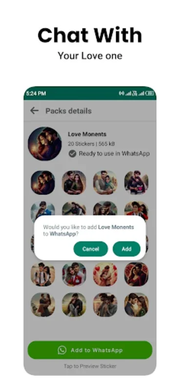 Romantic Stickers for Android - Enhance WhatsApp Chats