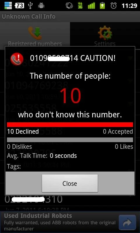 Unknown Call Info. for Android - Improve Call Screening