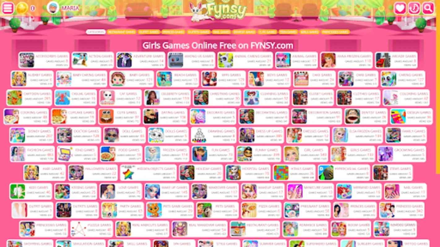 FYNSY for Android: 1000+ Girls' Games for Endless Fun