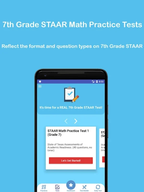 Grade 7 STAAR Math Test & Prac for Android: Enhance Your Math Skills