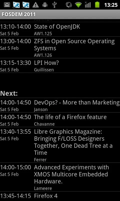 Giggity for Android - Streamline Conference Schedules