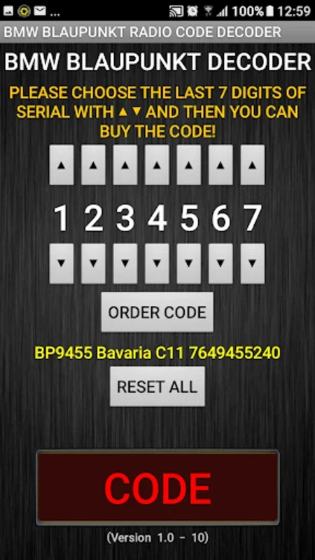 BMW Blaupunkt Radio Code Calcu for Android - Recover Lost Codes Easily