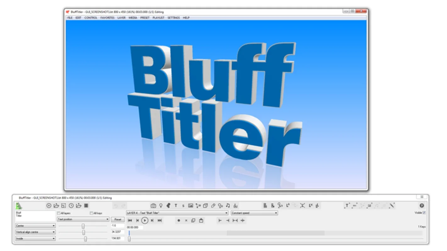 BluffTitler for Windows - Create Sensational 3D Text Animations