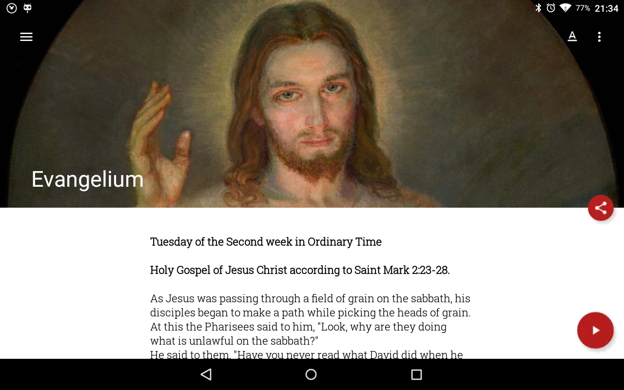 Evangelium for Android: Daily Gospel & Prayers