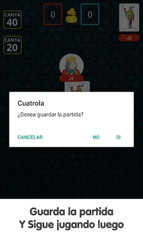 Cuatrola for Android - Play with a Spanish Deck