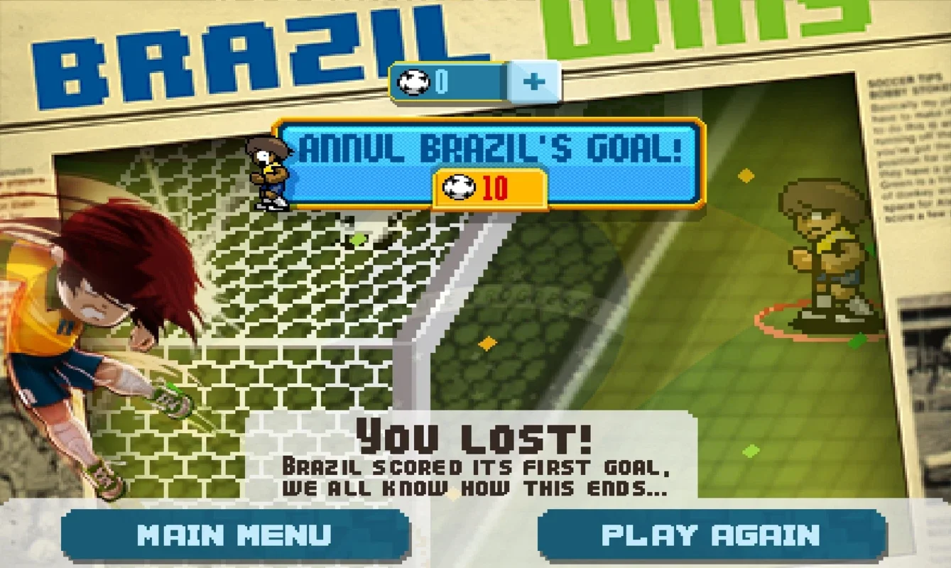 Pixel Cup Soccer for Android - Relive the Maracanazo