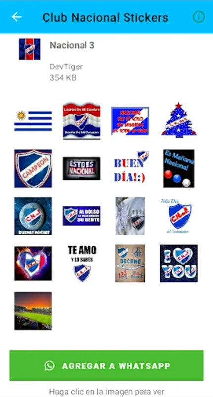 Club Nacional Stickers for Android - Add Excitement to Chats