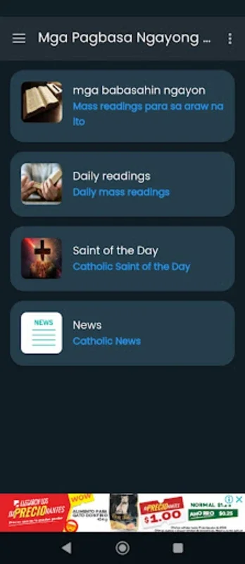 Mga Pagbasa Ngayong Araw for Android - Daily Mass Readings at Your Fingertips