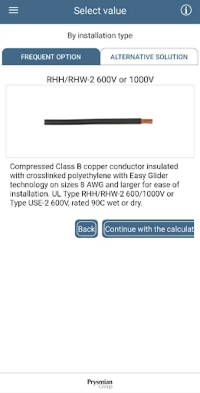 CableApp for Android - Efficient Cable Selection for Pros