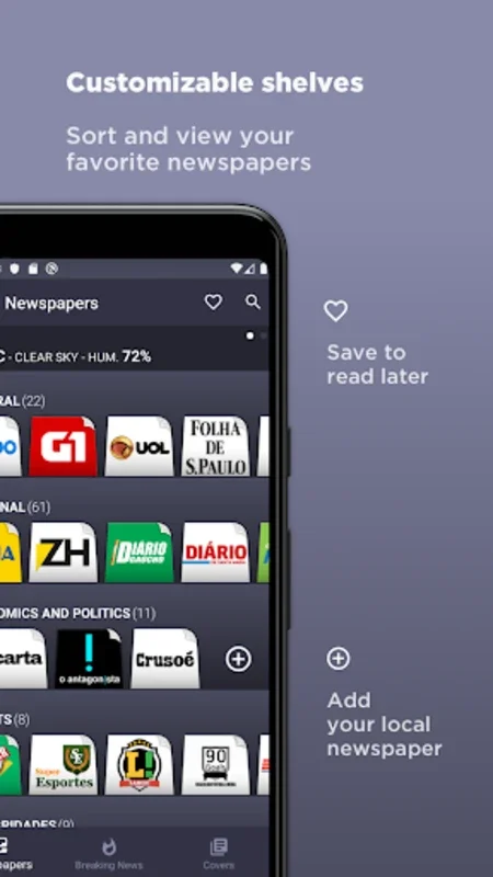 Journais do Brasil for Android - Comprehensive News Aggregation