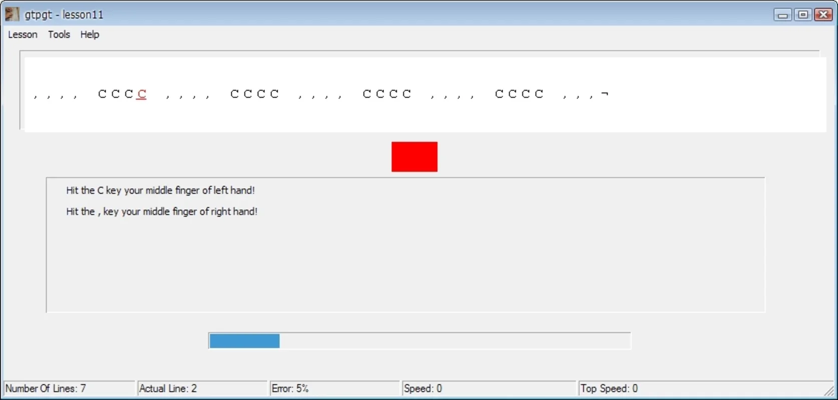 GNU Typing Master: Free Typing Tutor for Windows