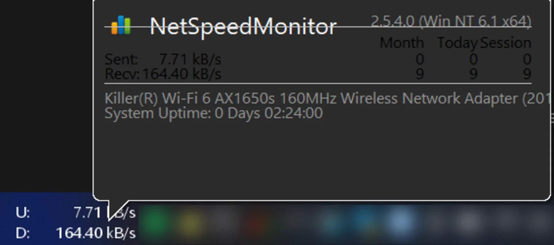 NetSpeedMonitor for Windows - Monitor Internet Traffic Freely