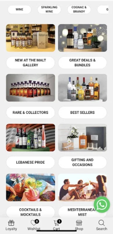 The Malt Gallery for Android - Premium Liquor Selection