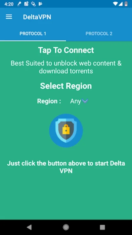 Delta VPN for Android - Secure Your Browsing