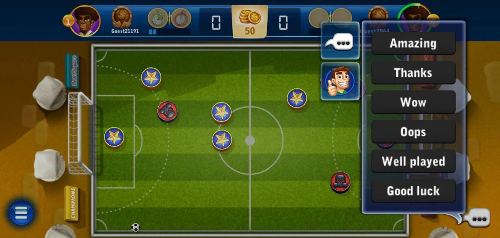 Fans Of Soccer for Android - Engaging Bottle Cap Soccer