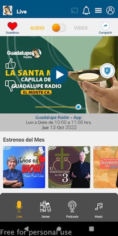 Guadalupe Radio for Android: Spiritual and Community Content