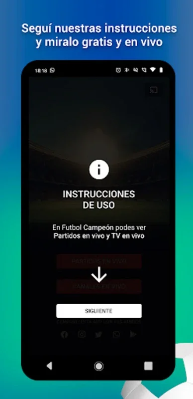 Futbol Campeon for Android - Exciting Football App