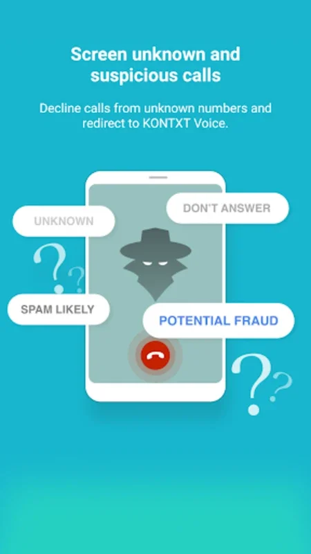 KONTXT Voice for Android - Advanced Call Screening