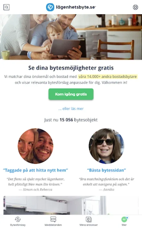 Lägenhetsbyte.se for Android - Seamless Home Exchange App