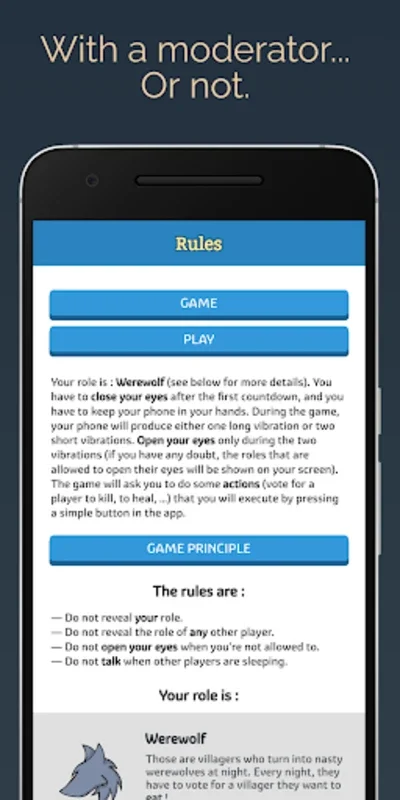 Mobile Werewolf for Android - A Social Deception Game