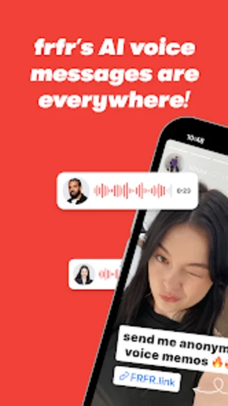 frfr for Android - Enjoy Anonymous Audio Messaging