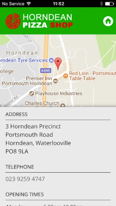 Horndean Pizza Shop for Android - Order Pizza with Ease