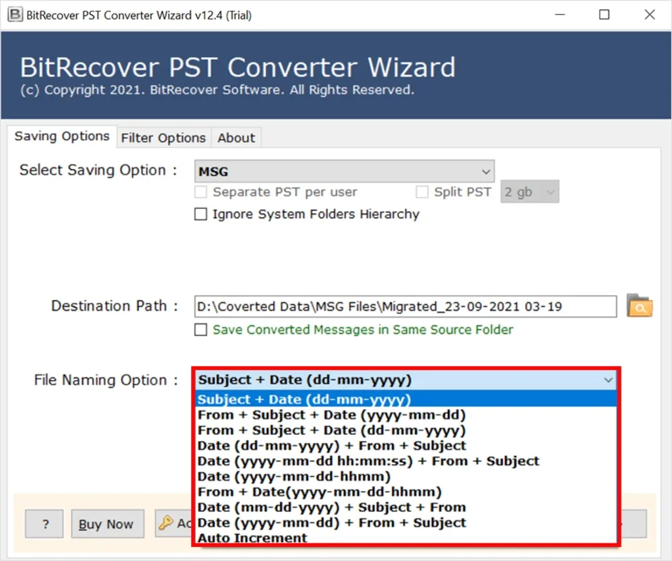 BitRecover PST Converter Wizard for Windows - Convert PST Files Easily