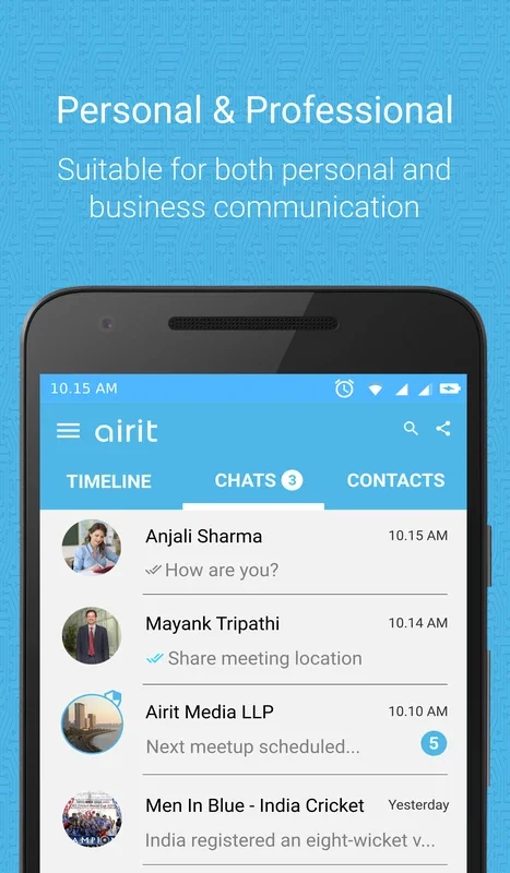 Mi Airit Chat App for Android: Professional Communication