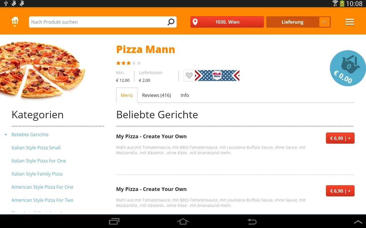 Lieferservice for Android - Order Food with Ease