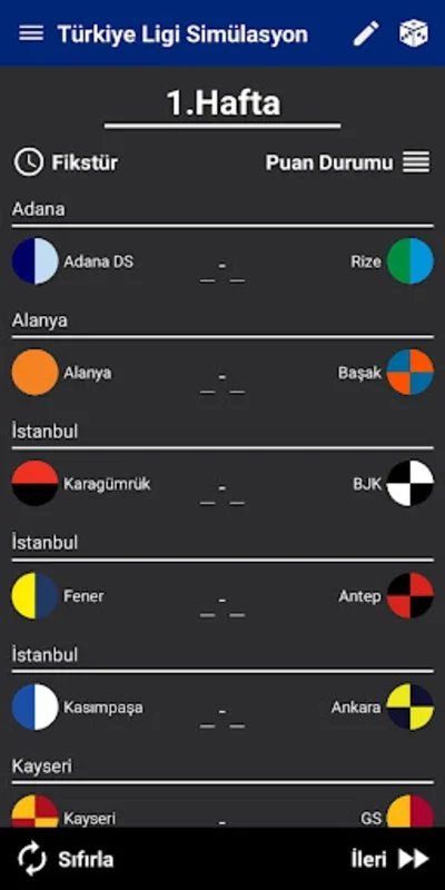 Türkiye Süper Lig Simülasyon for Android - Predict League Outcomes