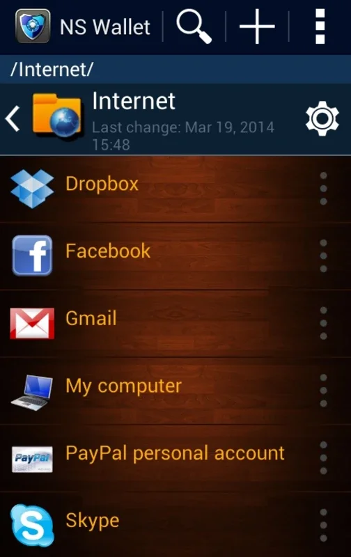 NSWallet for Android - Secure Password Management