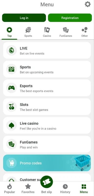 FunPari for Android - Enjoy Gambling & Sports Betting