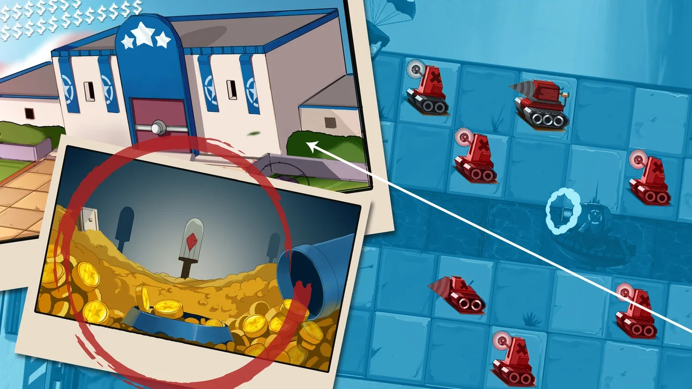 Tiny Blues Vs Mini Reds for Android - Engaging Tower Defense