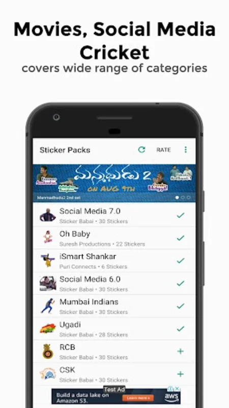 Sticker Babai Telugu Stickers for Android - Over 5,000 Telugu Stickers