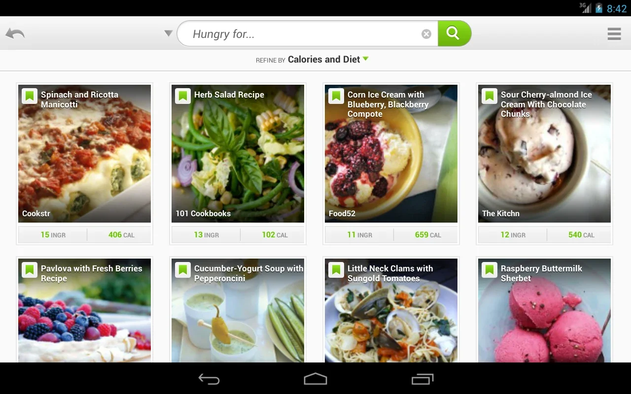 Recipes & Nutrition for Android - Your Key to Healthy and Tasty Meals