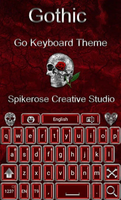 Gothic Go Keyboard Theme for Android - Stylish Typing