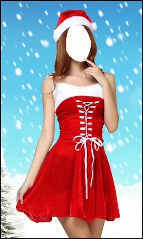 Christmas Santa Women Dress for Android - Create Festive Photos