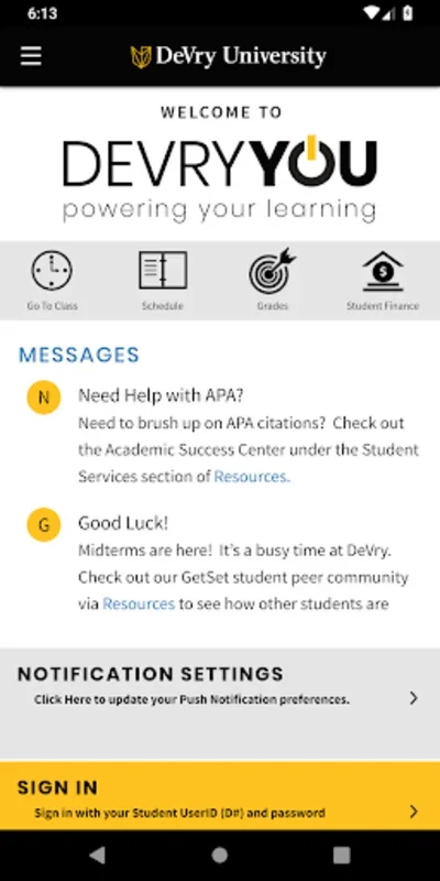 DeVry University for Android: Quality Education at Your Fingertips