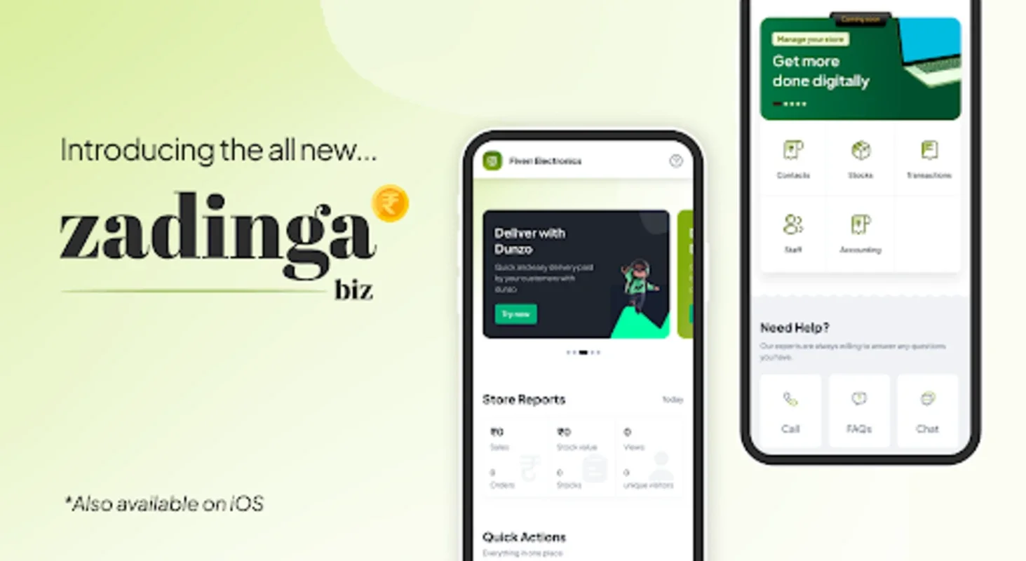 Zadinga Biz for Android - Streamline Indian Retail