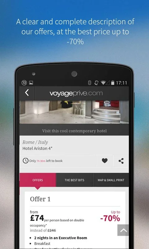 Voyage Privé for Android - Unbeatable Luxury Travel