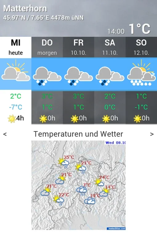 mb-weather for Android - Precise Global Forecasts