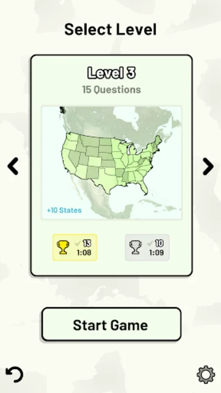 US States Quiz for Android - Learn US States Easily