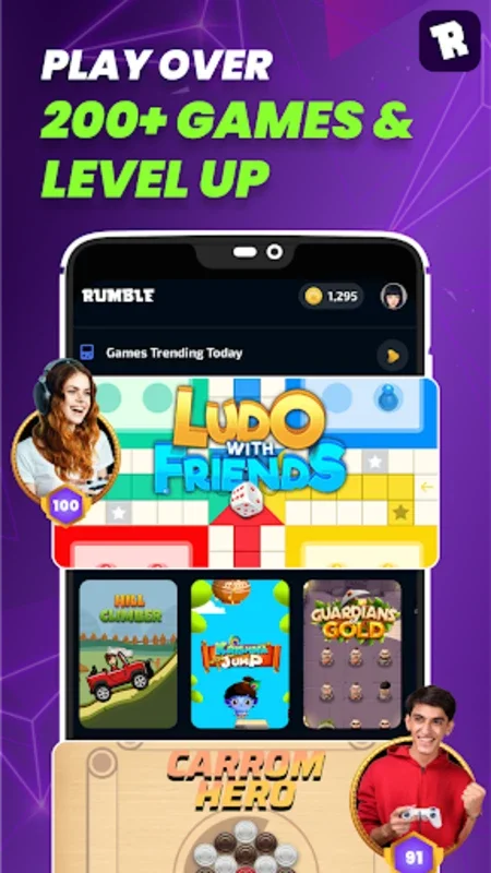 Rumble Gaming App: Play & Chat for Android - Over 200 Games and Social Features