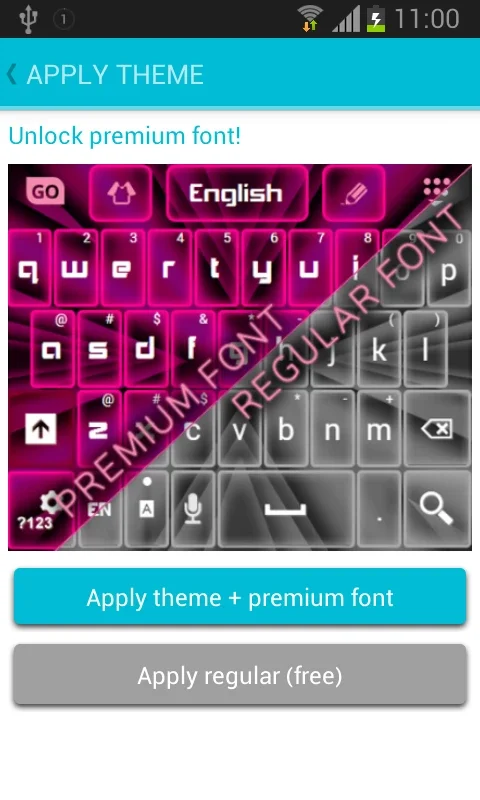 Pink Neon Keyboard GO for Android - Unlock Artistic Typing