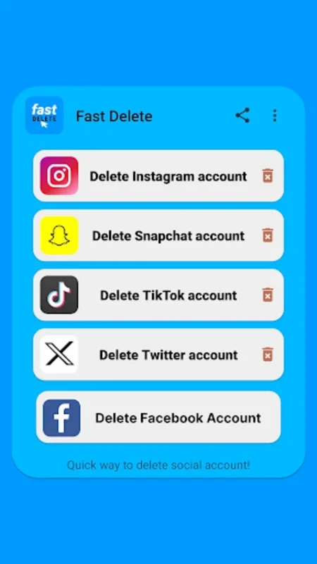 Fast Delete for Android - Optimize Your Social Media