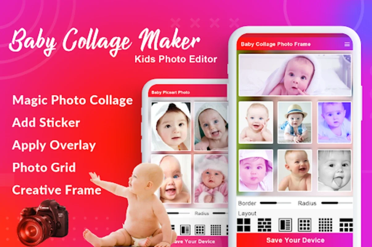 Baby Month Photo Frame Collage for Android - Effortless Collage Creation